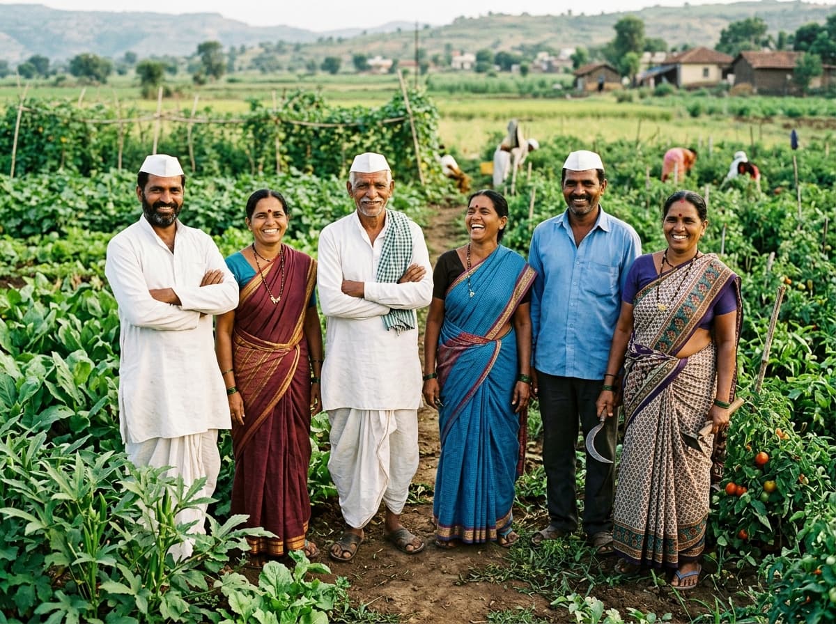 Indian organic farmers community in Maharashtra